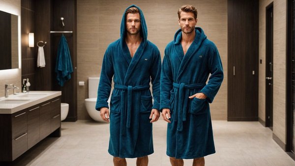 Découvrez le confort inégalé de la peignoire homme avec capuche